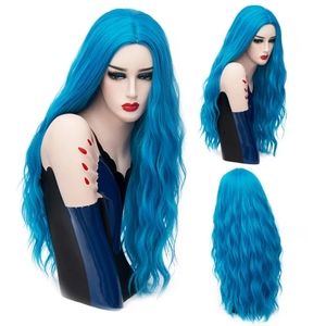 Roland Blue 28 Inch Synthetic Wig